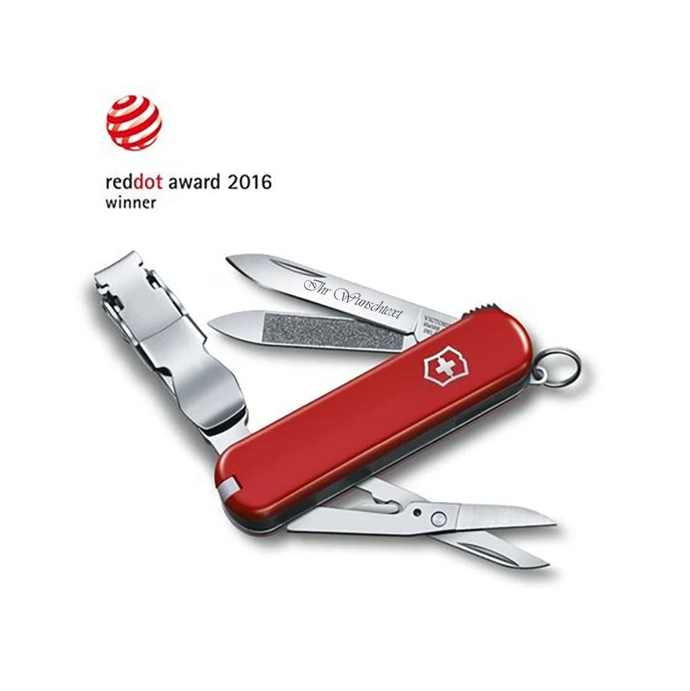 Victorinox Nail Clip Rot, Nagelknipser kleines Taschenmesser. Mit seinen 5 funktionalen Funktionen steht es Ihnen immer zur Verfügung. Kostenloser Versand.