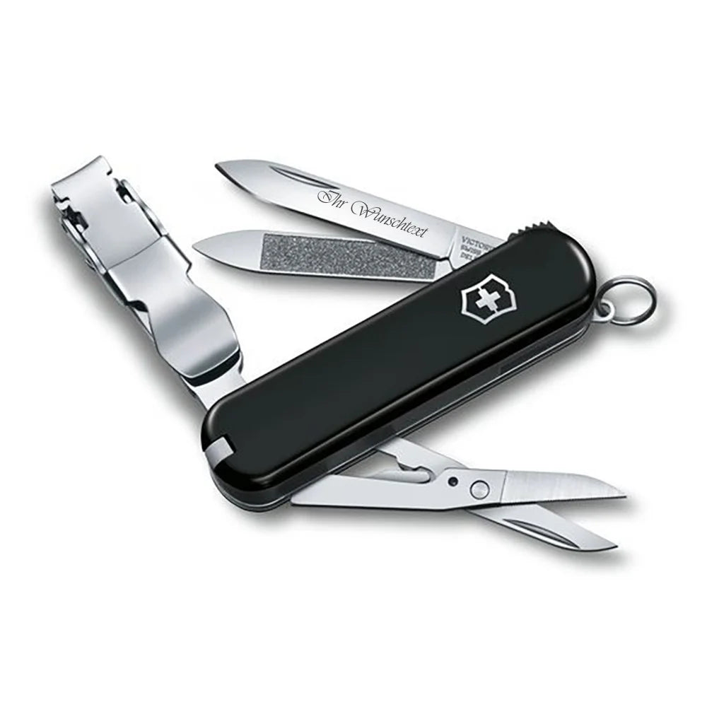 Victorinox Nail Clip Schwarz, Nagelknipser kleines Taschenmesser. Mit seinen 5 funktionalen Funktionen steht es Ihnen immer zur Verfügung. Kostenloser Versand.