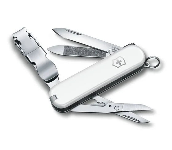 Victorinox Nail Clip Weiss, Nagelknipser kleines Taschenmesser. Mit seinen 5 funktionalen Funktionen steht es Ihnen immer zur Verfügung. Kostenloser Versand.