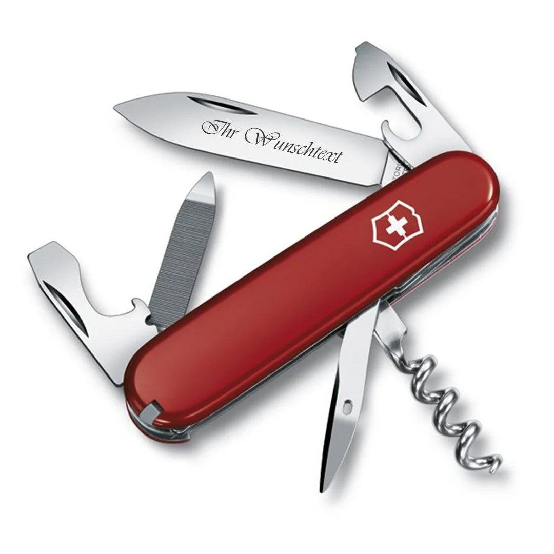 Victorinox Sportsman Compact fungiert mit seinen Features als kompletter Werkzeugkasten. Klassische rote Farbe und attraktive Preise auf MyGeschenk.