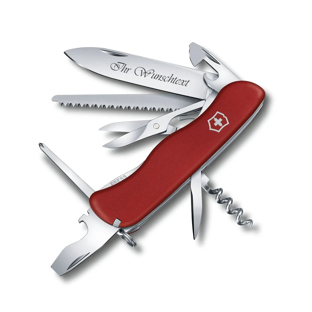 Rot Taschenmesser der Outrider-Serie von Victorinox hat einen grossen Körper und eine Scherenfunktion. Bei MyGeschenk zu attraktiven Preisen und versandkostenfrei.