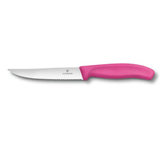 Victorinox Pink Swiss Gourmet SteakMesser Wellenschliff