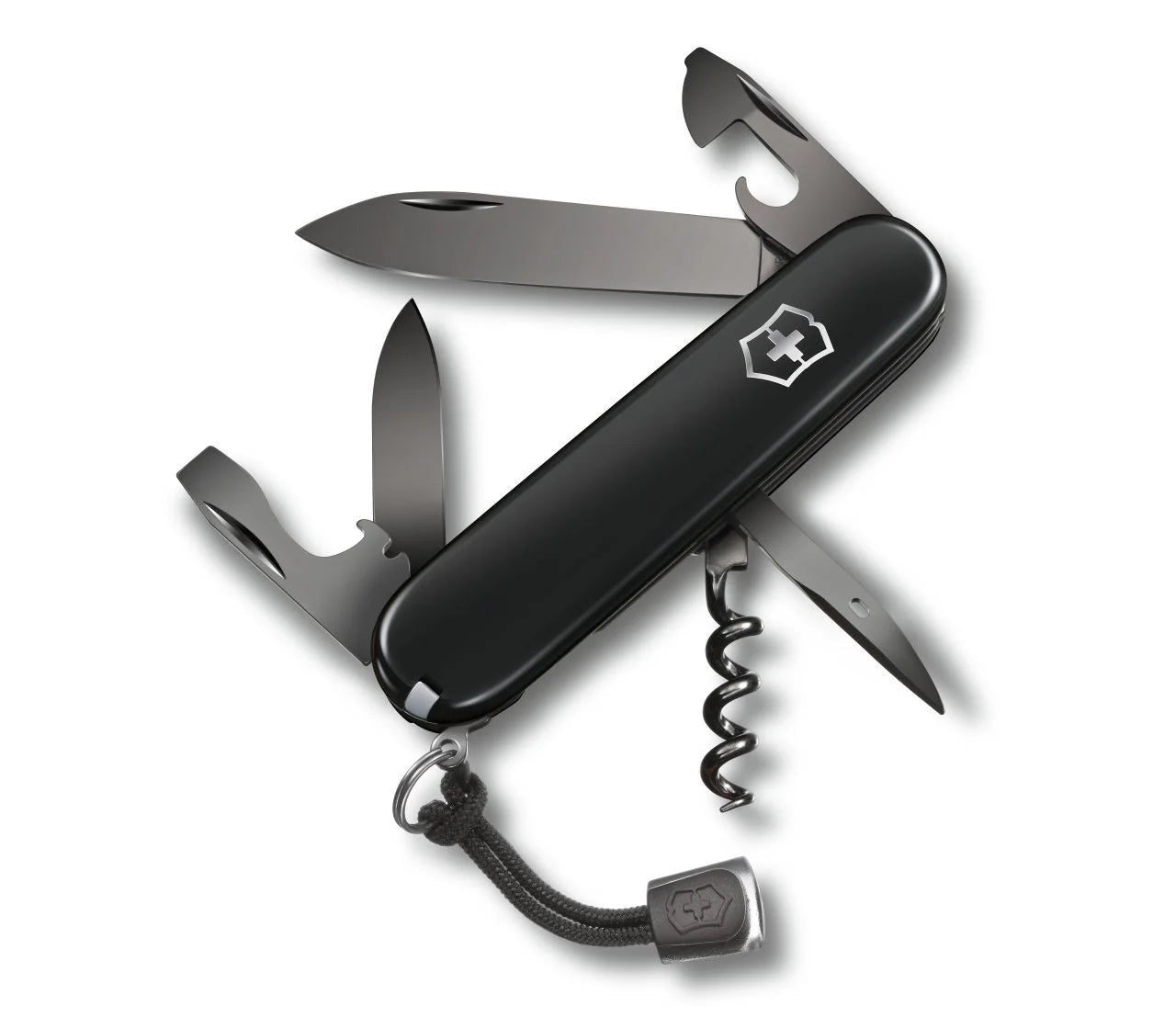 Unser legendäres Victorinox Spartan PS Taschenmesser ist mit seinem glänzenden Look auf Phonebazaar in Onyx Black bereit für neue Abenteuer.