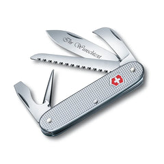 Victorinox Swiss Army 7 Taschenmesser Es ist leicht zu tragen mit seiner Grösse von 91 mm mit 6 Funktionen, ausgestattet mit Messer mit Wellenschliff und Skalen