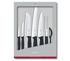 Victorinox Classic Swiss Küchengarnitur Set Schwarz mit 7 Teilig, 47 teiliges Küchenmesser-Set gibt es bei MyGeschenk zu Preisen ab 133,99 CHF.